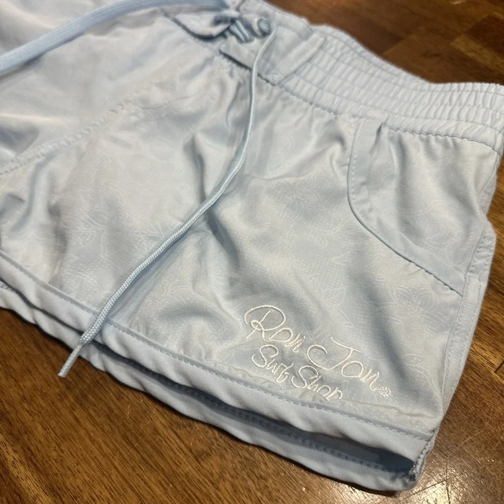 Ron Jon Surf Shop‎ Women's M Board Shorts Elastic Waist Drawstring Swim Bottoms